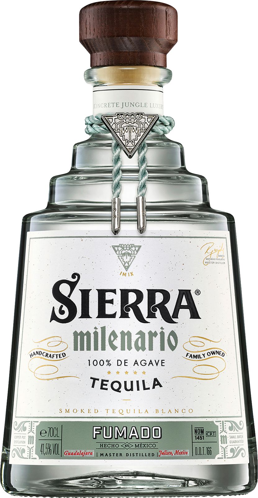 Sierra Tequila 
Milenario Fumado 100 Agave