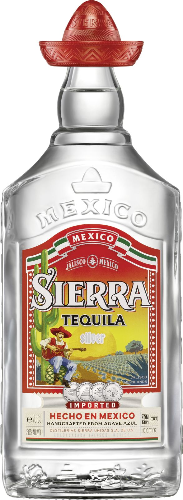 Sierra Tequila 
Silver/Blanche