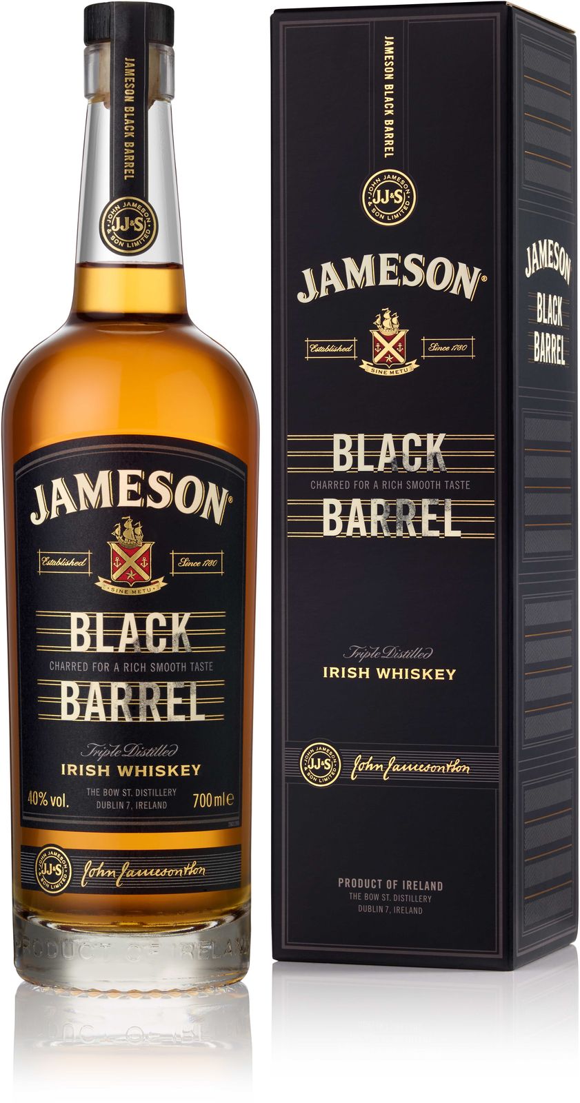 Jameson Whiskey
Irlande Reserve Black Barrel