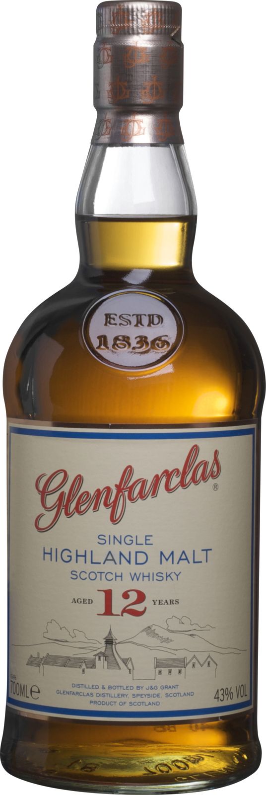 Glenfarclas Whisky 12ANS 
Single Malt