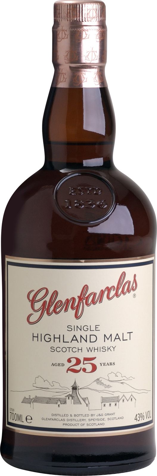 Glenfarclas Whisky 25ANS 
Single Malt