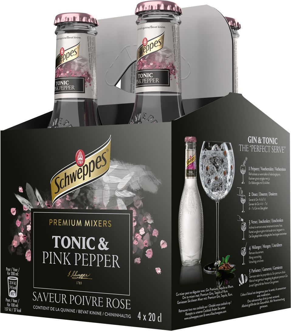 Schweppes Pink Pepper & Tonic VP
Sélection 1 x 12-Pack