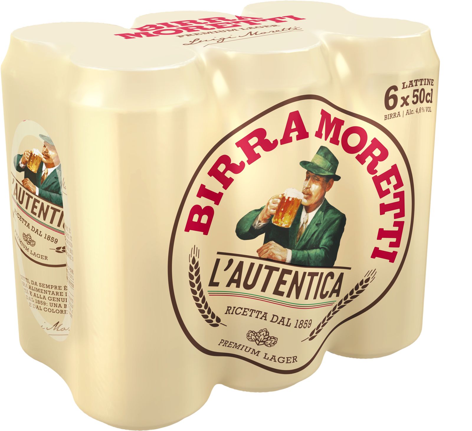 Moretti Birra l'Autentica Boîte
4 x 6-Pack Italie