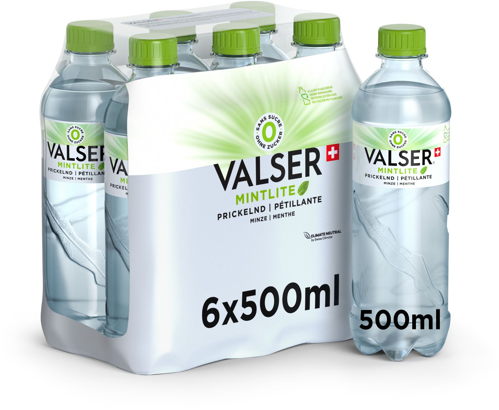 Valser Pétillante Menthe Pet  **
4 X 6-PACK