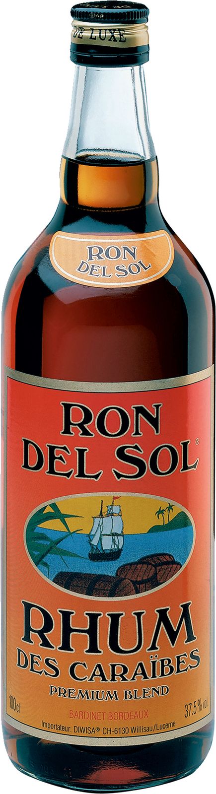 Ron Del Sol Rhum Brun 