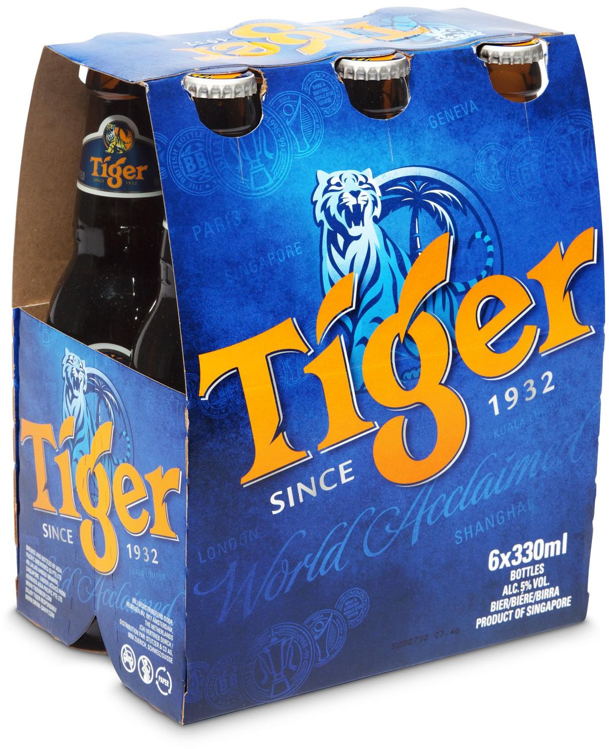 *Tiger Beer VP
4 x 6-pack Singapour