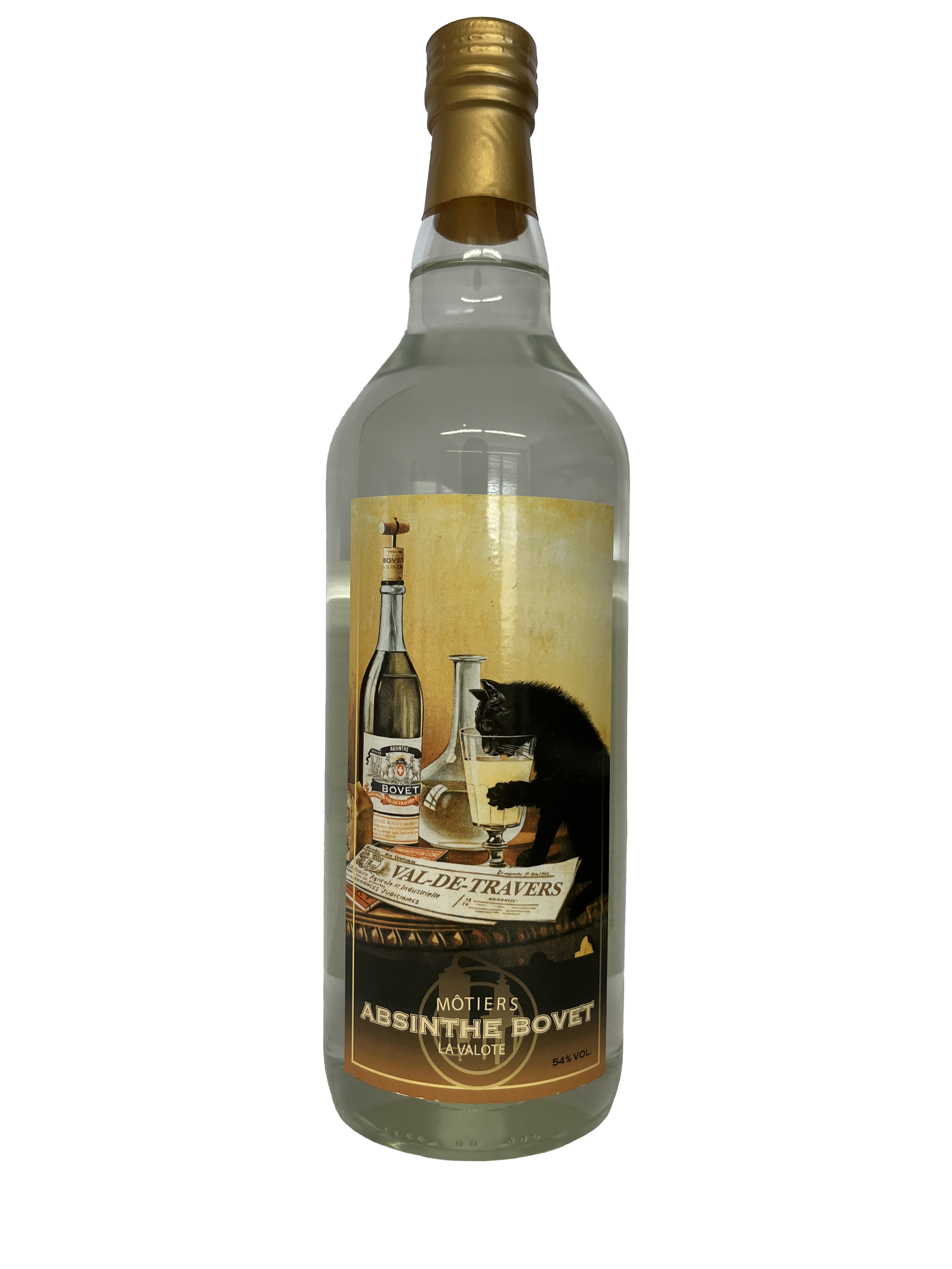 Absinthe Bovet Le Chat 
La Valote Motier