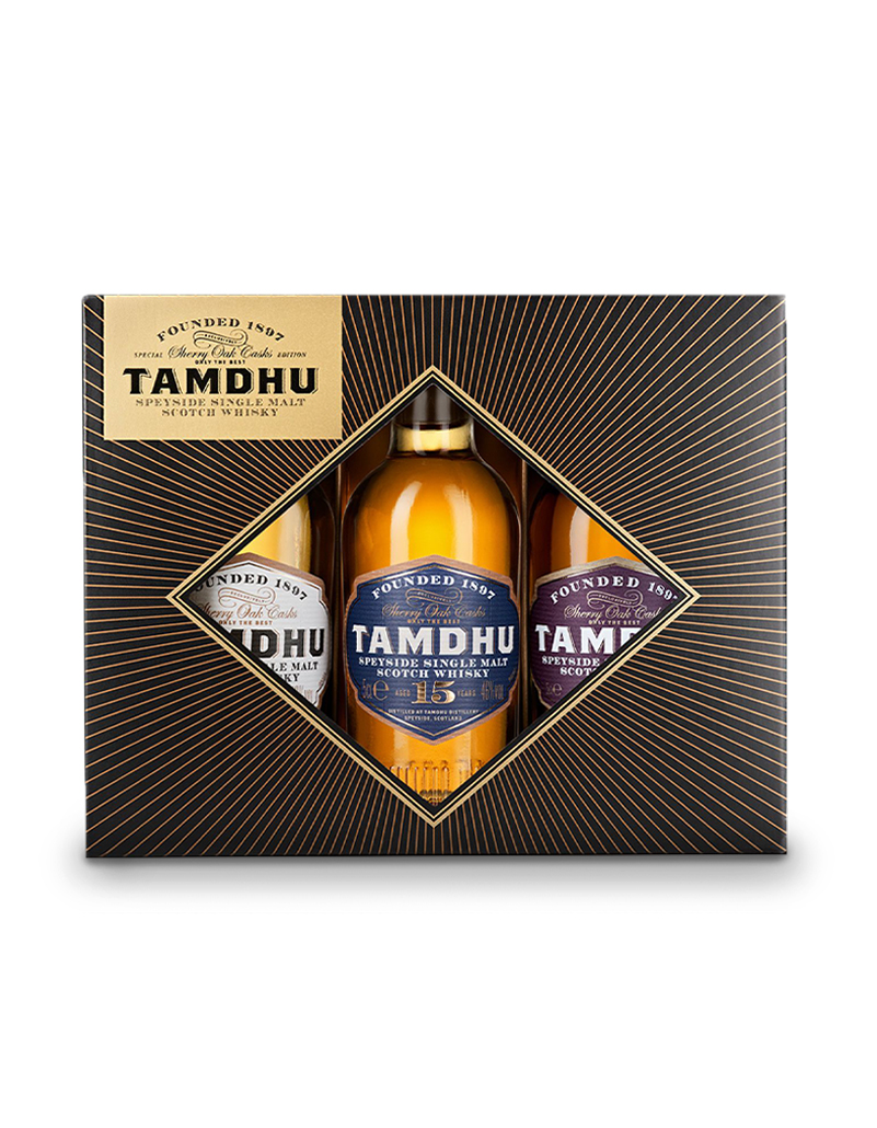 Tamdhu Whisky 12/15/18 ans
Coffret 3 bt 5cl