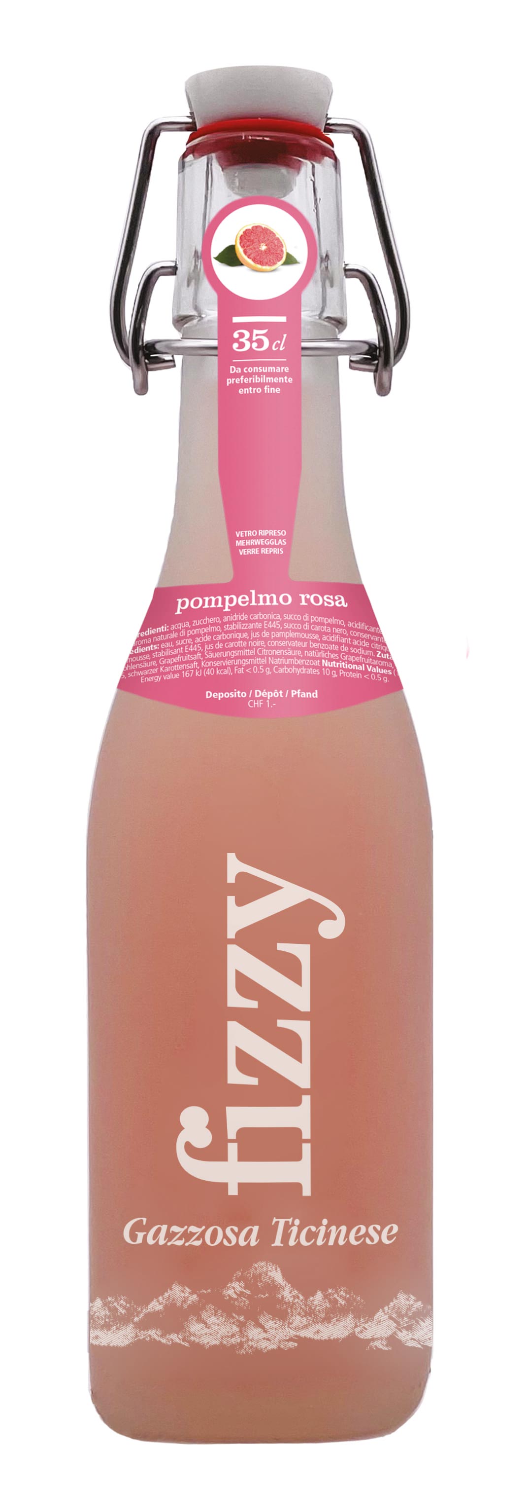 Fizzy Gazzosa pamplemousse rose VC
Harasse