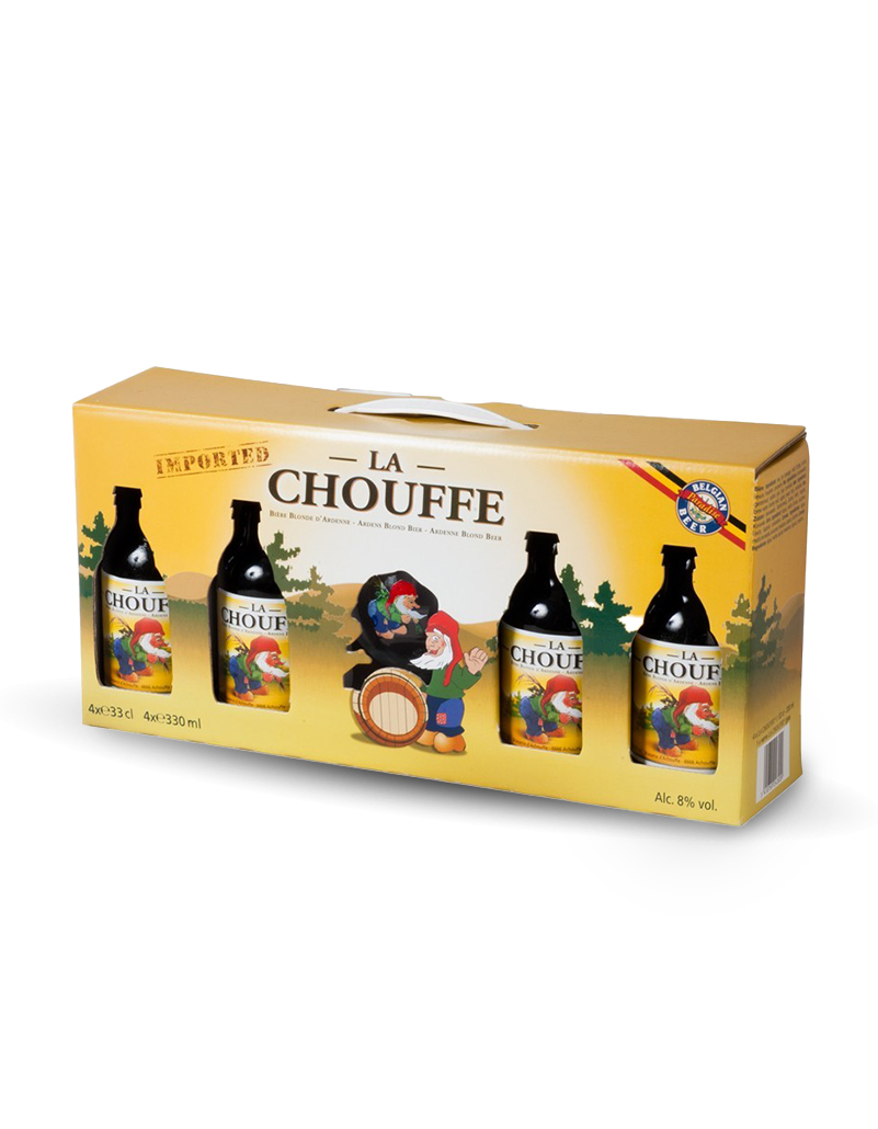 Chouffe blonde Coffret VC
4 Bouteilles 33cl + 1 verre