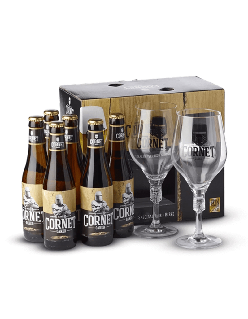 Cornet Coffret VC
6 bouteilles 33cl + 2 verres