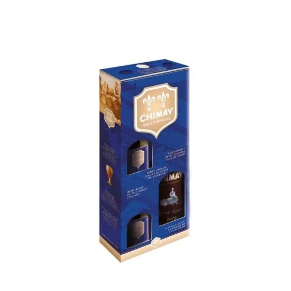 Chimay bleue Coffret VC
2 bouteilles de 33cl + 1 de 75cl