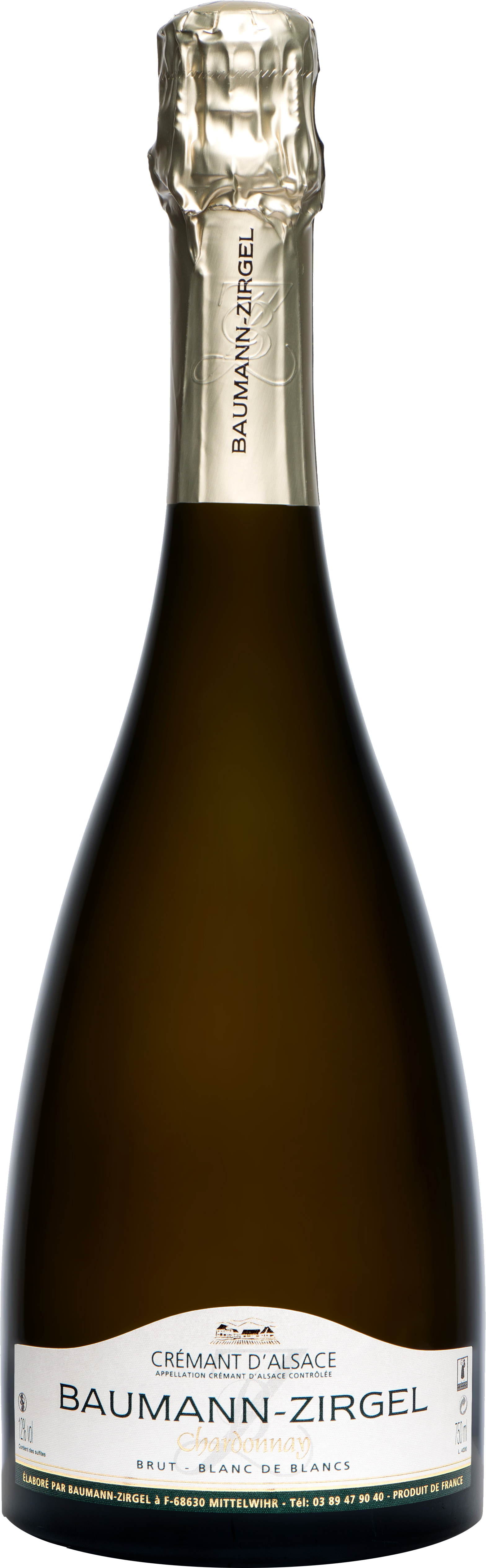 Crémant d'Alsace BZ blanc de blancs bio
Domaine Baumann-Zirgel Alsace