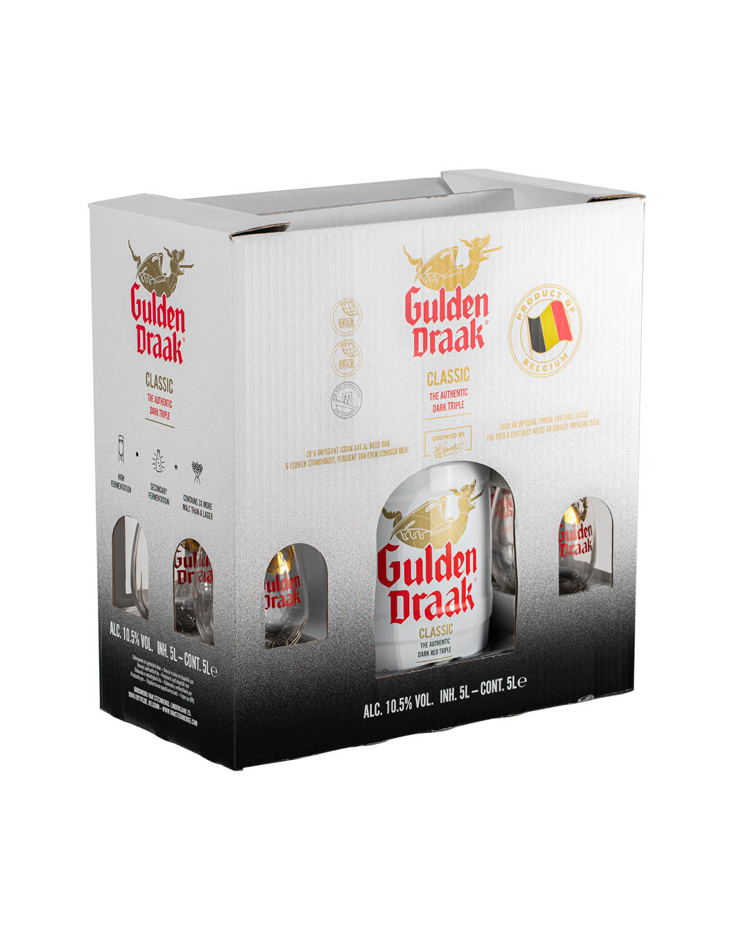 Gulden Draak Classic 
Coffret 1 bouteille 75cl + 2 verres