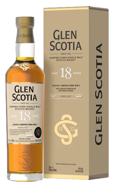 *Glen Scotia Whisky 
Single Malt 18 Ans