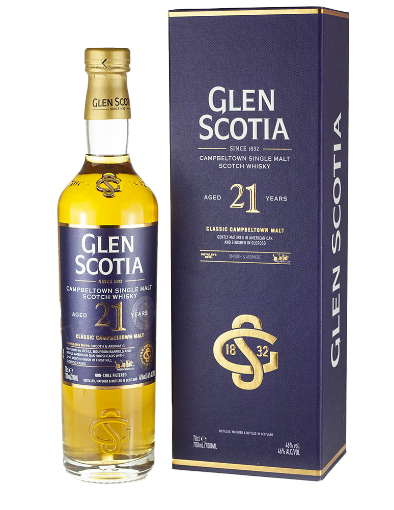 Glen Scotia Whisky 
Single Malt 21 Ans