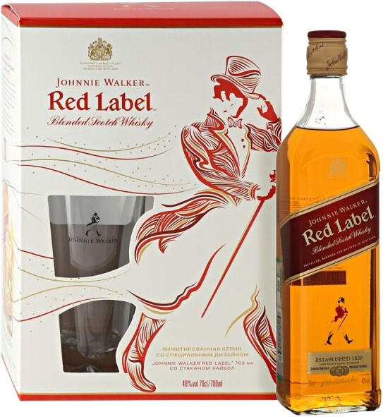 /J Walker Red Label Whisky
Coffret avec 2 Verres