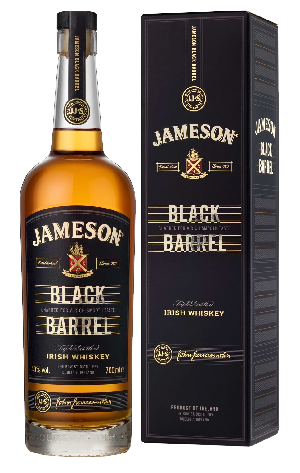 Jameson Whiskey
Irlande Reserve Black Barrel