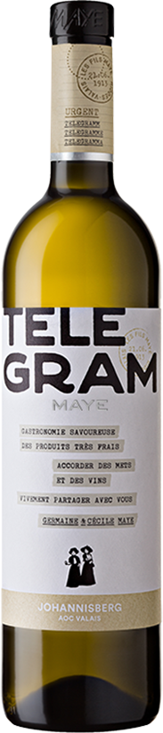 Johannisberg Chamoson Réserve Telegram AOC Valais  **
Les Fils Maye, Riddes