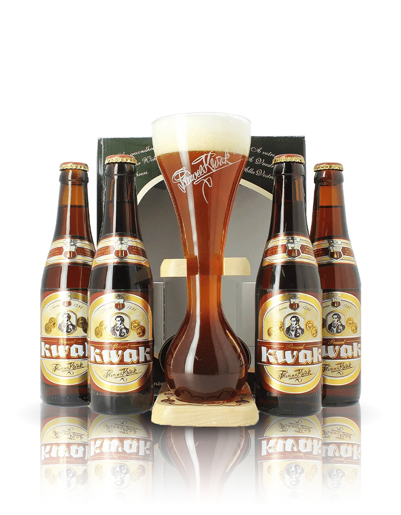 Kwak ambrée Coffret VC
4 Bouteilles 33cl + 1 Verre