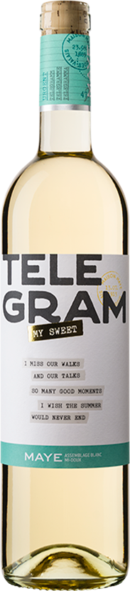 My Sweet assemblage blanc mi-doux Telegram AOC Valais  **
Les Fils Maye, Riddes