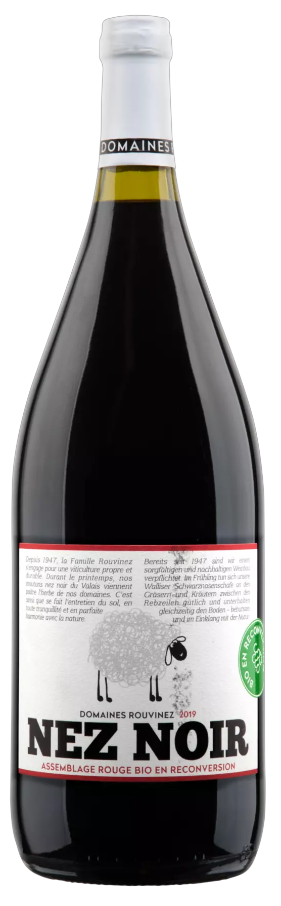 Nez Noir assemblage rouge bio
Domaine Rouvinez AOC
Coffret carton