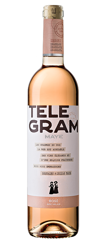 *Rosé Telegram AOC Valais  **
Les Fils Maye, Riddes