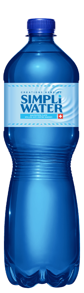 /Simpli Water natural Pet bouchon bleu **Harasse