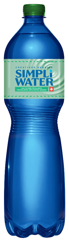 Simpli Water sparkling Pet bouchon vert **Harasse