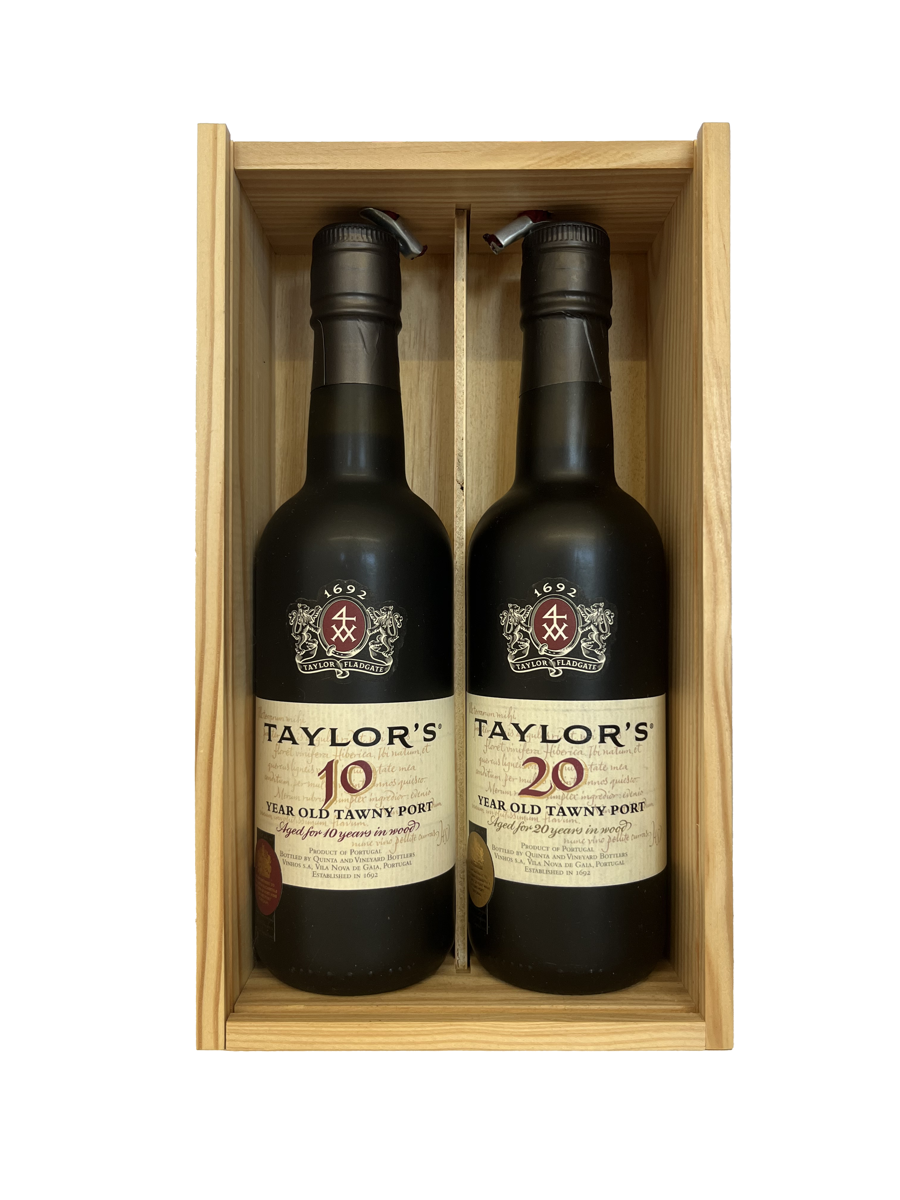 Porto Taylor's tawny 10 ans et 20 ans
Coffret 2 x 37.5 cl