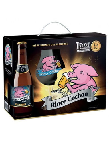 Rince cochon blonde Coffret VC
3 bouteilles 33cl + 1 verre