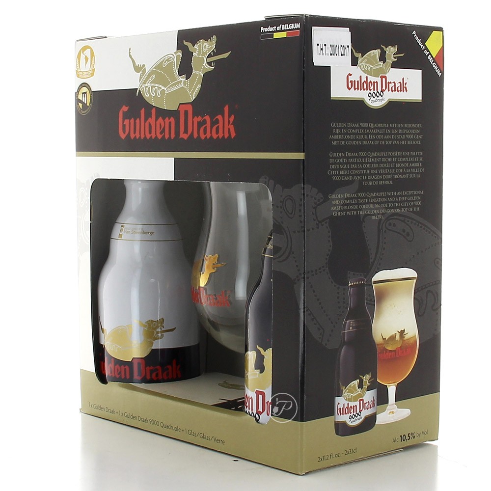 Gulden Draak et Gulden Draak quadruple
Coffret de 2 bouteilles + 1 verre