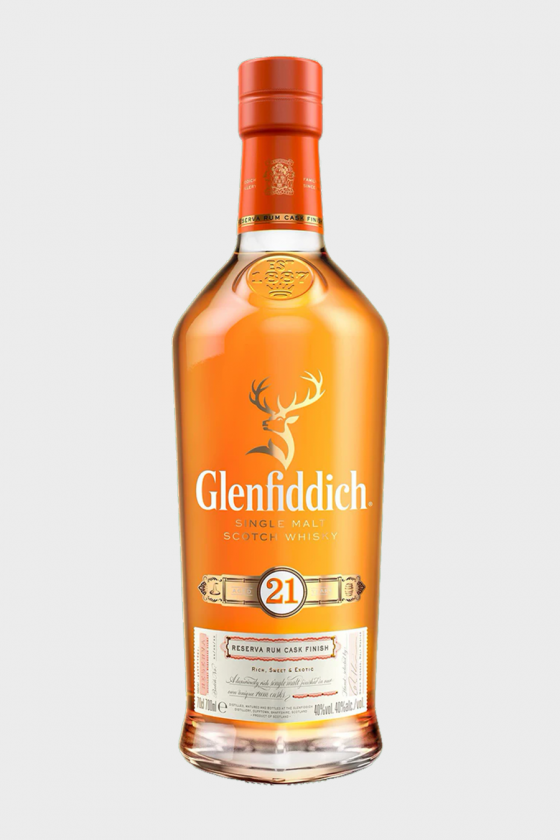 Glenfiddich Whisky 21ANS 
Single Malt Rum Cask