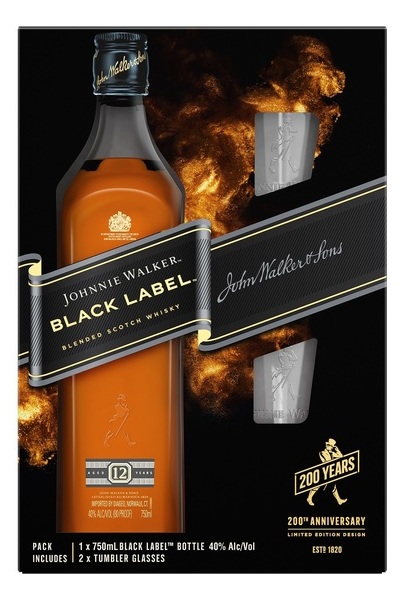 J Walker Double Black Whisky
Coffret avec 2 Verres