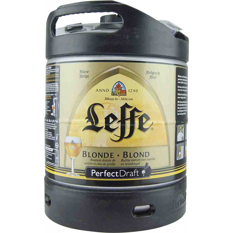 Leffe Blonde 6L  **
Mini fût pour machine