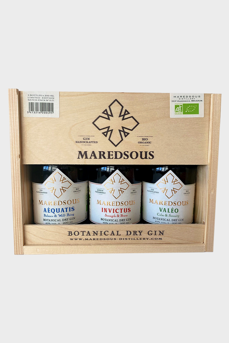 Maredsous Gin Bio Valisette VP  **
3 Bouteilles 20cl