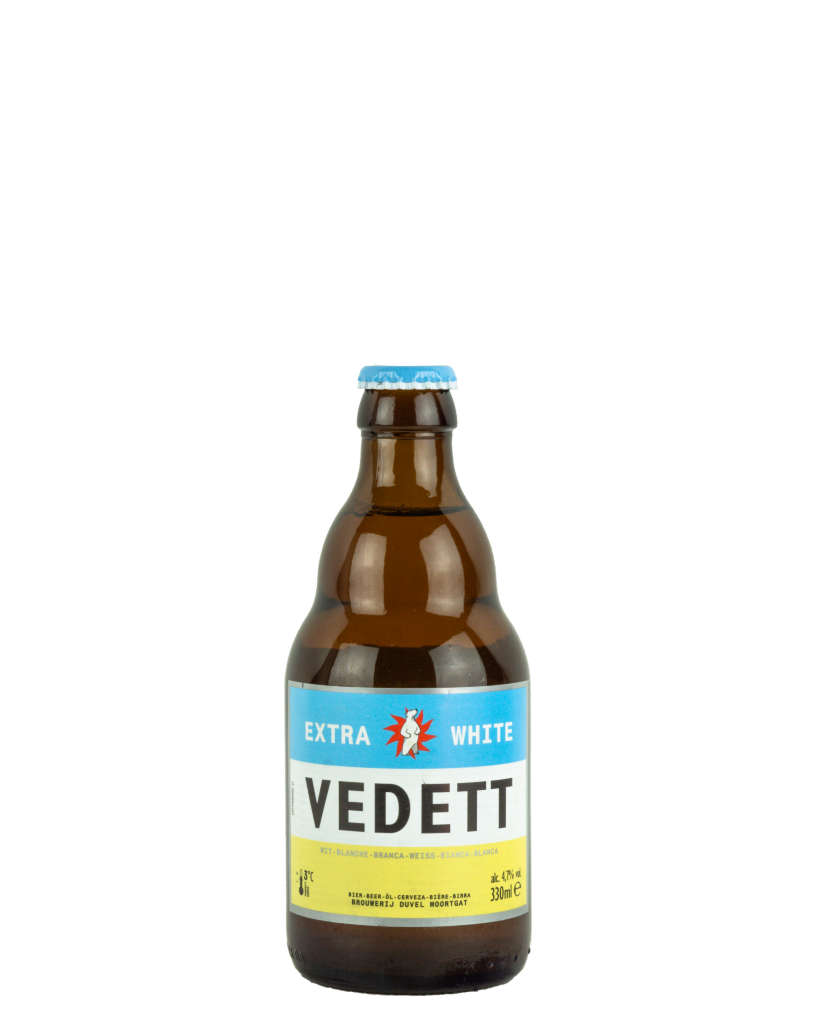 Vedett Extra White VC  
Harasse Belgique