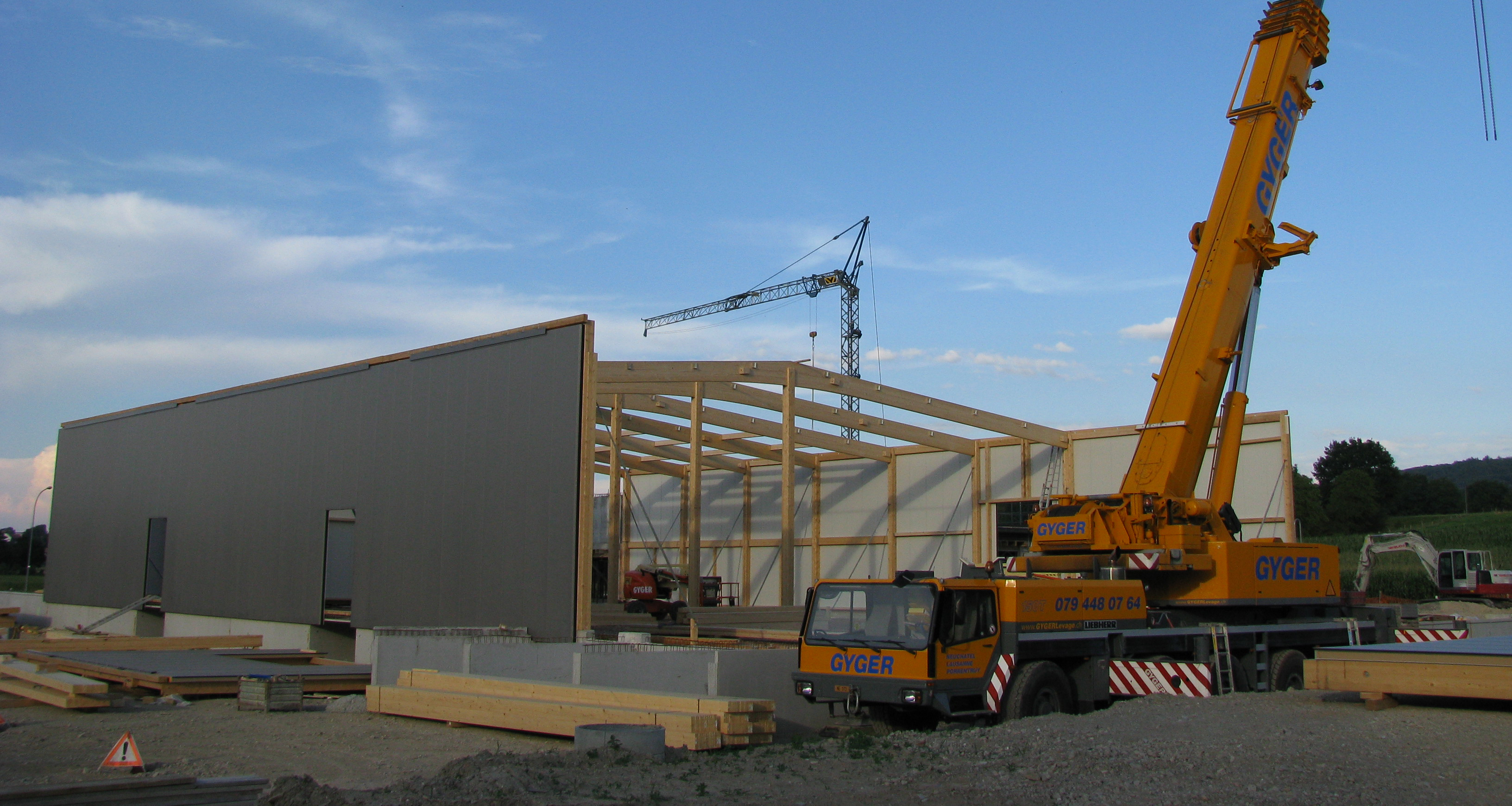 Construction du site de Chardonnens Boissons